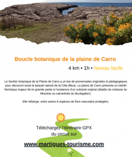 Pas à pas - Boucle botanique de la plaine de Carro