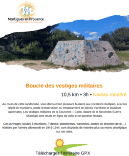 Pas à pas - Boucle des vestiges militaires