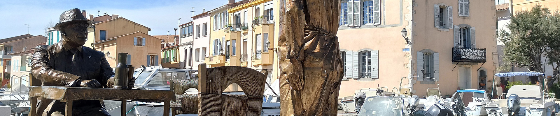 Statuen von Bourvil und Fernandel - Die Butterküche