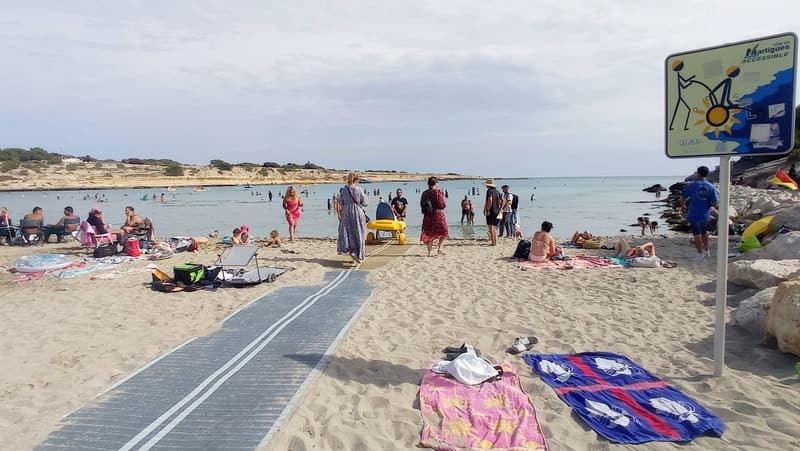 The equipped beach