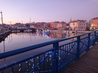 Martigues sous les illuminations de Noël
