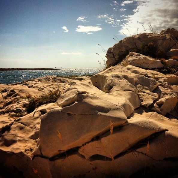 Sentier du littoral, vestiges à Martigues