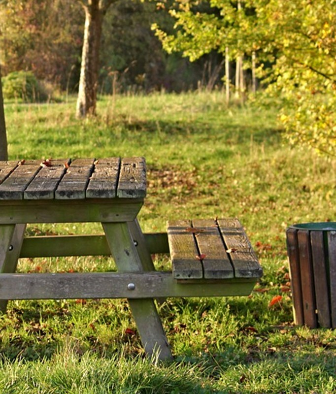 Table of picnic area