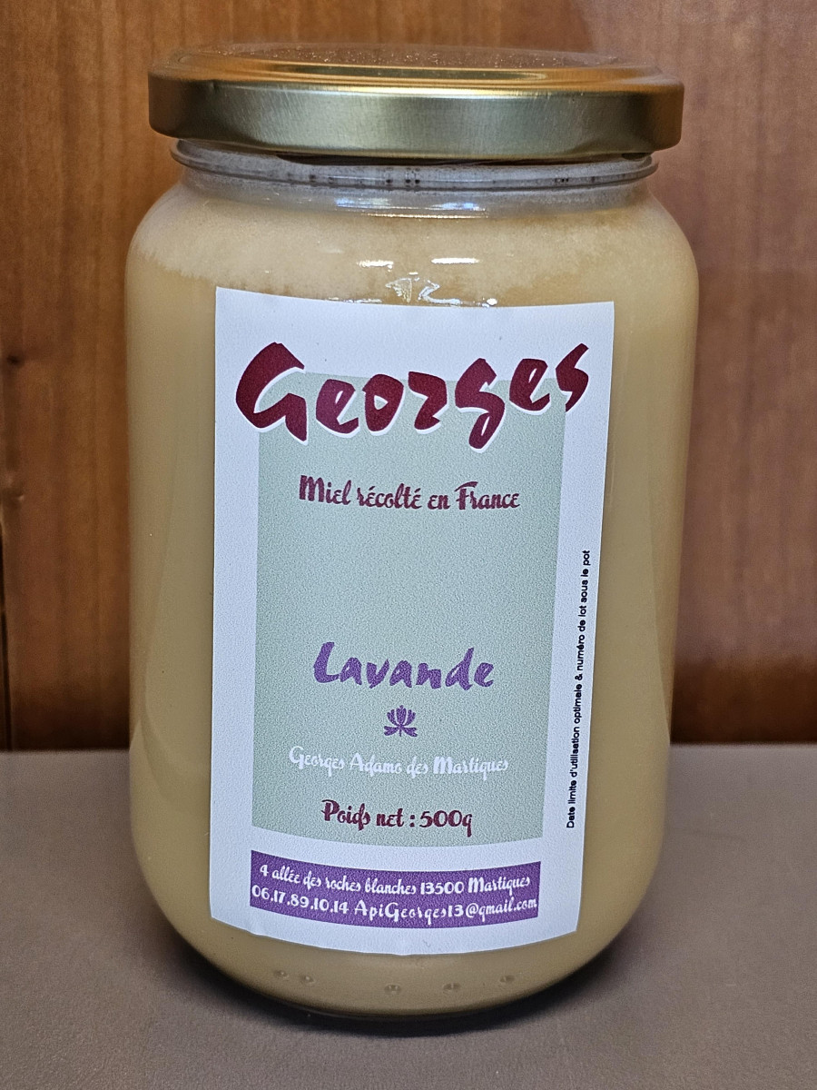 Les ruchers de Georges - Miel lavande 500g