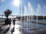 Jet d'eau Pointe de l'île - Parcours d'eau en centre-ville