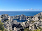 Vue d'approche de la calanque de Morgiou