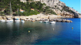 Bateaux  dans la calanque de Morgiou