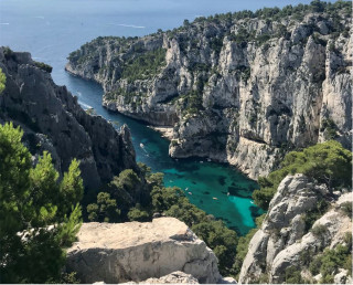 Calanque d'En Vau vue d'en haut
