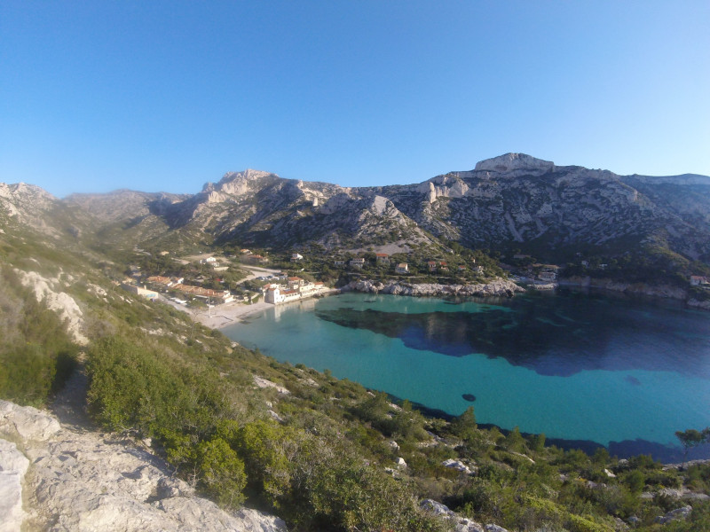Calanque de Sormiou vue d'en haut