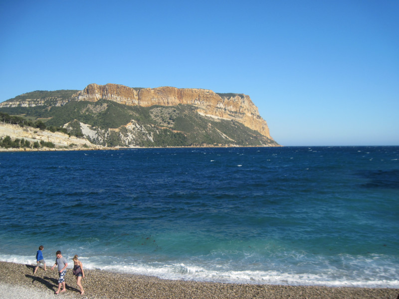 Vue depuis la plage de Cassis