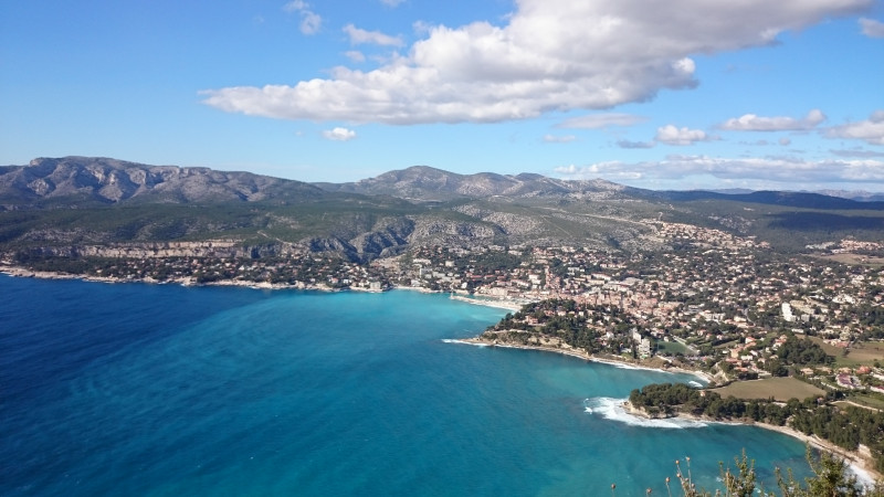 Baie de Cassis depuis Cap Canaille