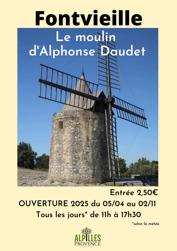 Le Moulin d'Alphonse Daudet_Fontvieille - © BIT Fontvieille - Moulin Alphonse Daudet Le Moulin d'Alphonse Daudet_Fontvieille