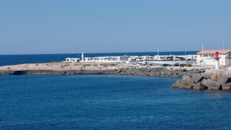 Motorhome park at Carro