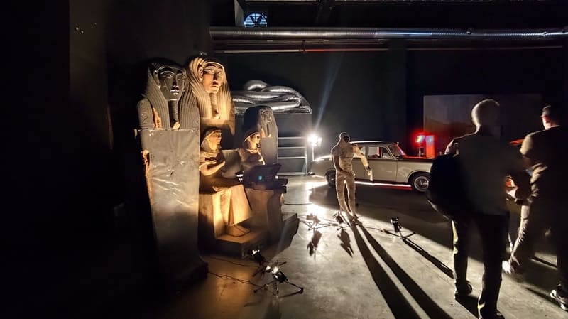 Décors de films sur le thème de l'Egypte et des pharaons ayant servis lors de tournage à Provence Studios et à Martigues - © Otmartigues / MyriamF