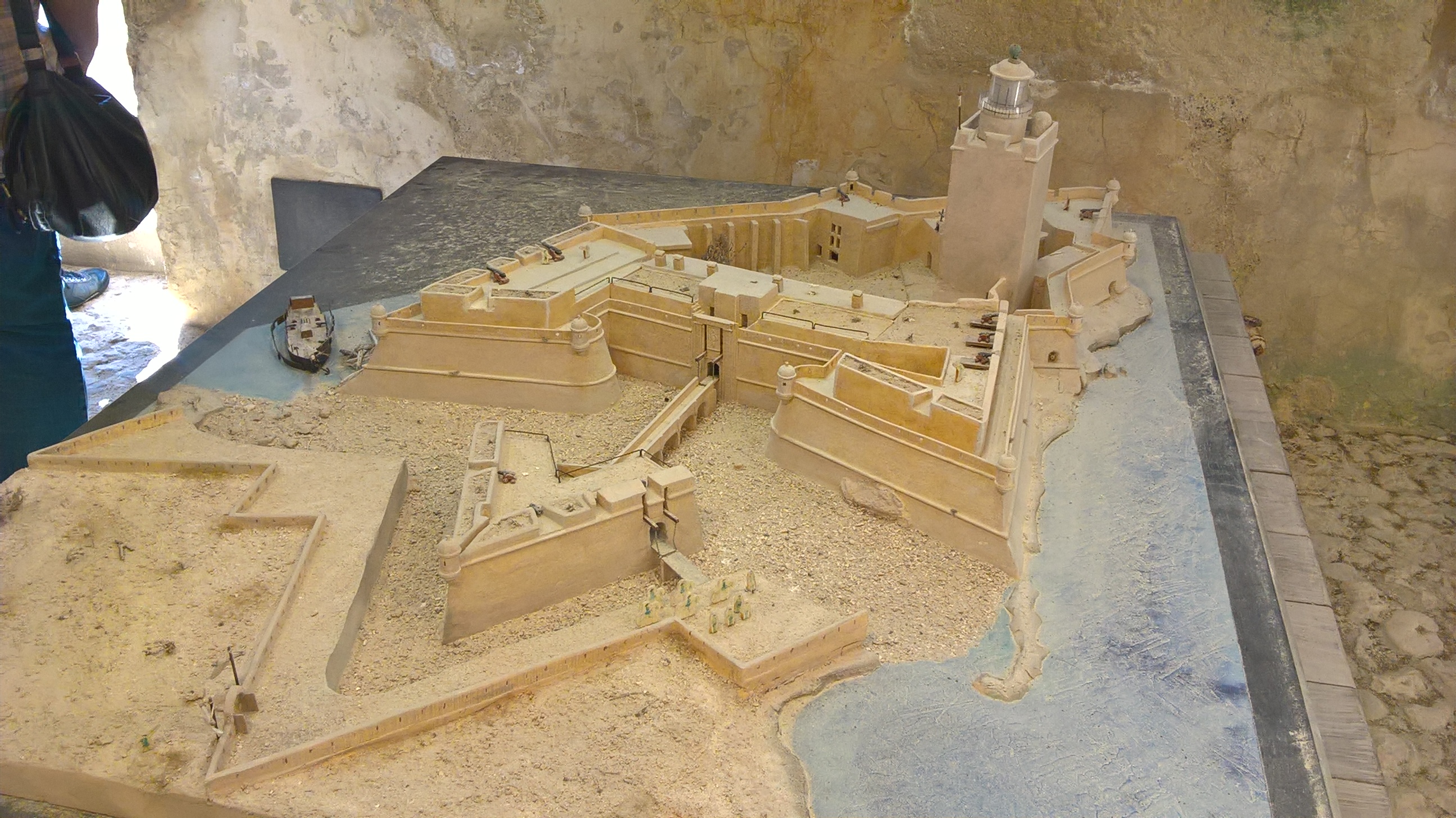 Modell des Fort de Bouc