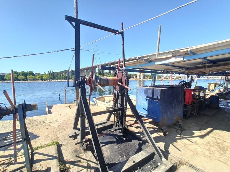 Installations du Calen de Martigues pour la pêche du muge 