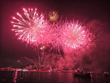 Feu d'artifice depuis un bateau_Martigues