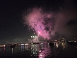 Feu d'artifice depuis un bateau_Martigues