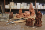 Atelier de fabrication de santons Cristine Darc