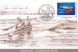 Postcard Fishing in Calen - stamped