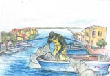 CPM - Postcard fisherman