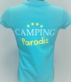 Kampierendes Paradies-Frauen-T-Shirt