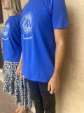 Tee-shirt unisexe soleil bleu marine