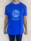Tee-shirt unisexe soleil bleu marine