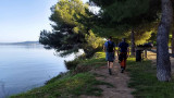 Voie verte aménagée sur les rives de l'étang de Berre, Martigues