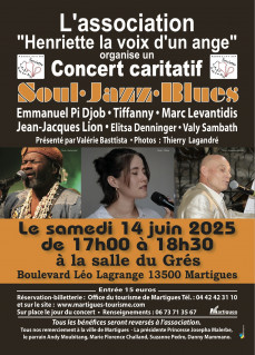 Grand concert caritatif : Soul, Jazz, Blues_Martigues