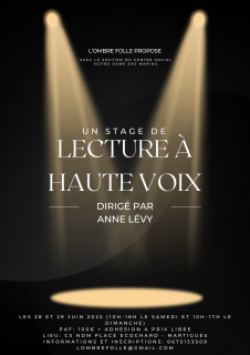 Stage de lecture à haute voix : éloquence