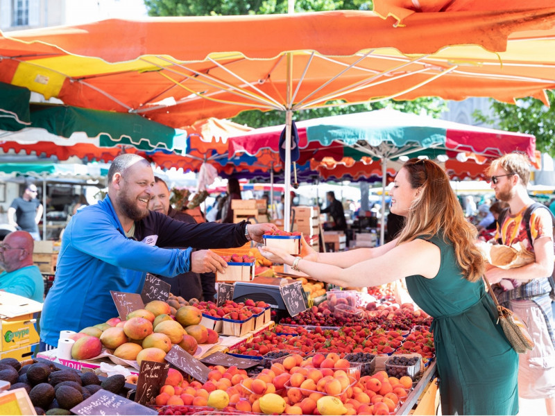Le marché aux fruits et légumes d'Aix-en-Provence