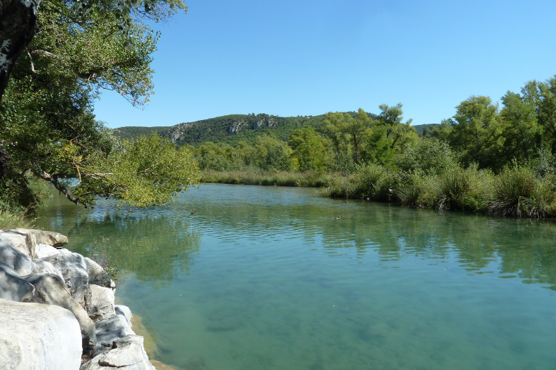 Les berges du Verdon à Gréoux Les berges du Verdon à Gréoux