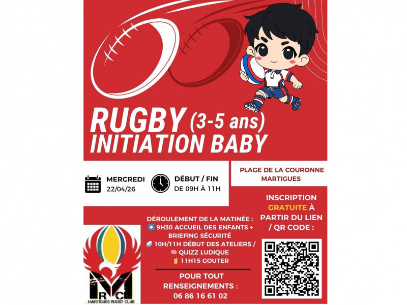 Initiation Rugby Plage Enfant - Martigues Rugby Club