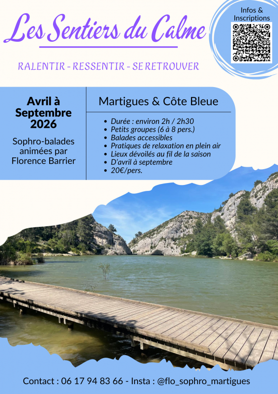 Les Sentiers du Calme - Sophro-balade_Martigues - © Barrier Florence Les Sentiers du Calme - Sophro-balade_Martigues