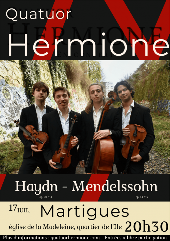 Concert Quatuor Hermione_Martigues - © Christophe Jean, Quatuor Hermione Concert Quatuor Hermione_Martigues