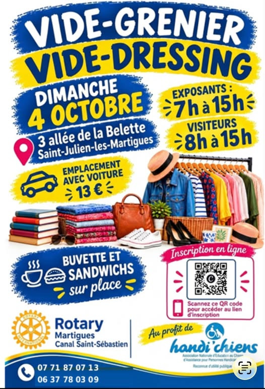 Flohmarkt des Rotary Martigues canal St-Sébastien_Martigues