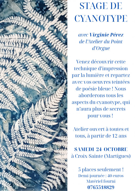 Taller de cianotipia - © Virginie Pérez Taller de cianotipia