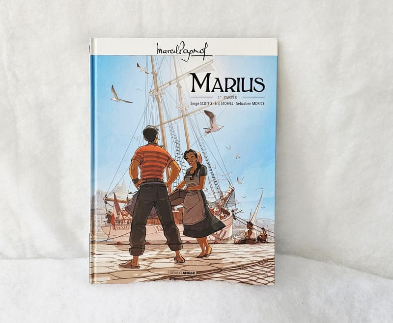Marius comic book, Part 1 - Marcel Pagnol - © Otmartigues / MarianneB Marius comic book, volume 1, Marcel Pagnol collection, published by Bamboo, available at the Martigues Tourist Office.
