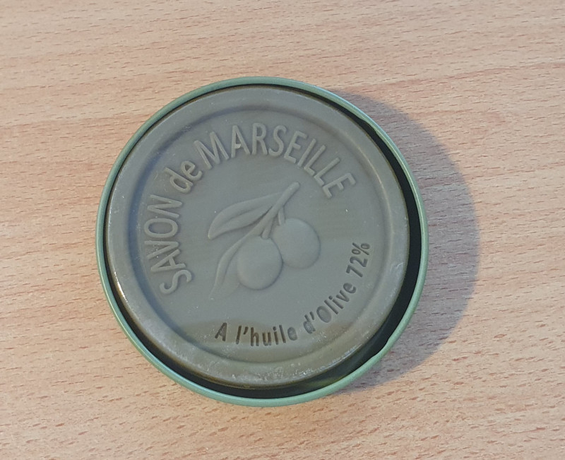 Boîte savon de Marseille Olive 100g - motif Olivier