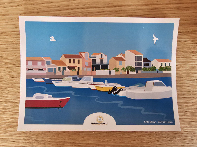 Carte postale : Le port de Carro