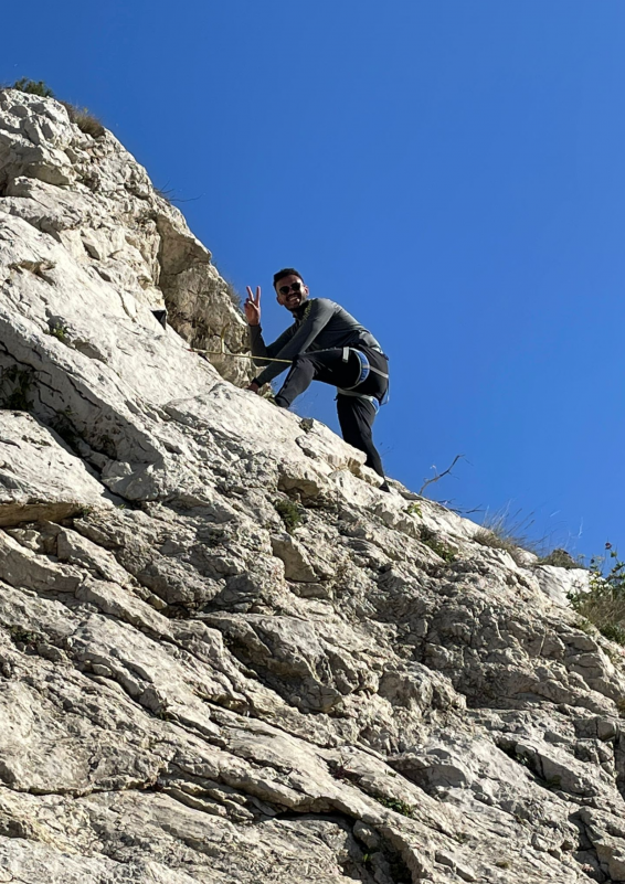 Escalade dans la calanque des eaux salées