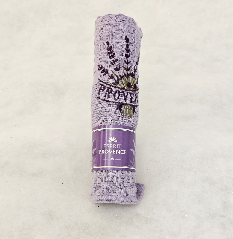 Esprit Provence - Lavender Embroidered Tea Towel