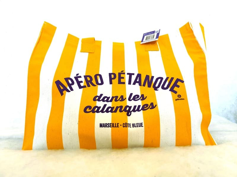Galinettes - Cabas rayé Apéro Pétanque