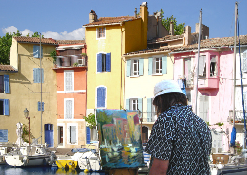 Hommage des peintres à Martigues