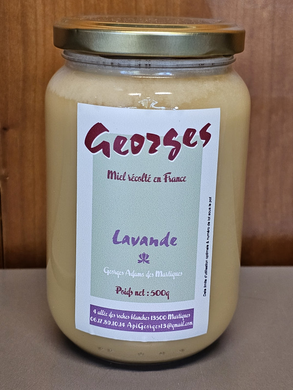 Les Ruchers de Georges - Miel de lavande Pot de 500 gr