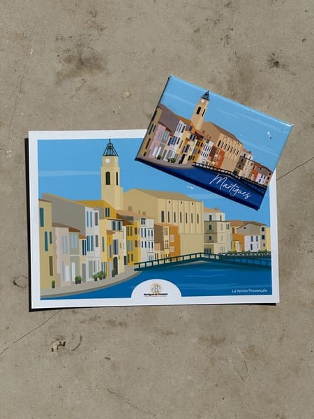 Ilustración de imán - Venecia provenzal