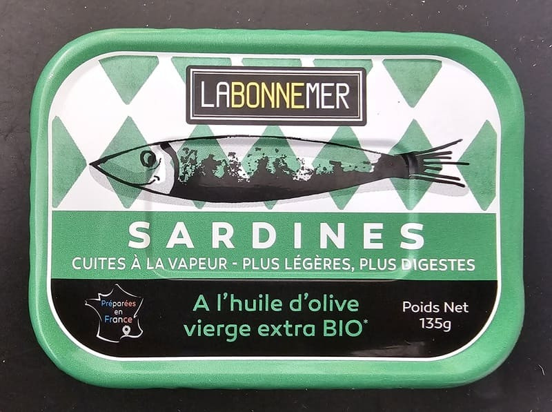 Organic Sardines in Olive Oil - La Bonne Mer - 135g