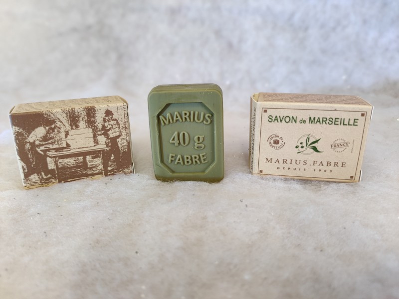 Marius Fabre - Marseiller Seife 40 g mit Olivenöl in einer Lavoir-Hülle