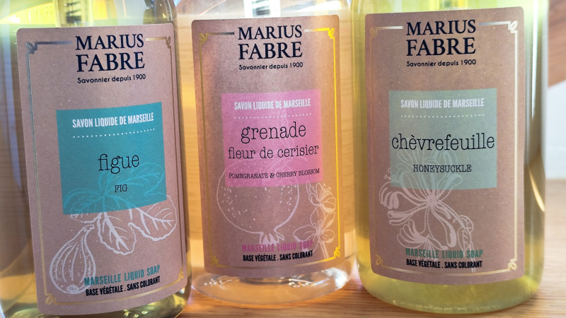 Savon liquide de Marseille (400 ml) - Chèvrefeuille, Figue, Grenade